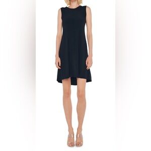 Norma Kamali Black Sleeveless Swing Dress